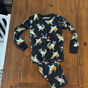 Carter's Black and Orange Dinosaur Pajama Set